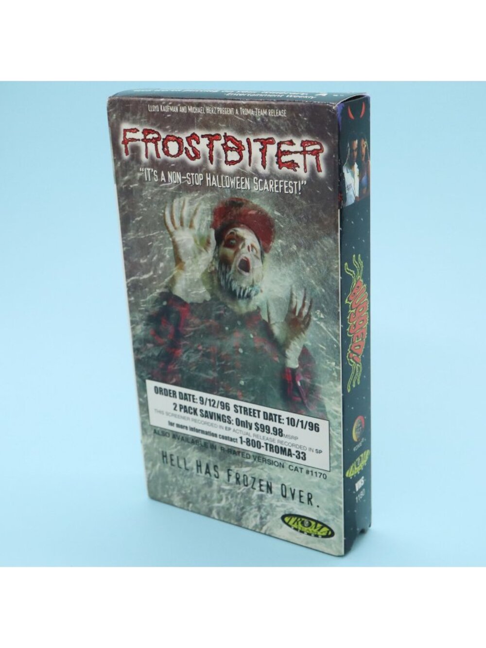Bugged And Frostbiter VHS Tape 1996 Double Feature Screener Promo Release